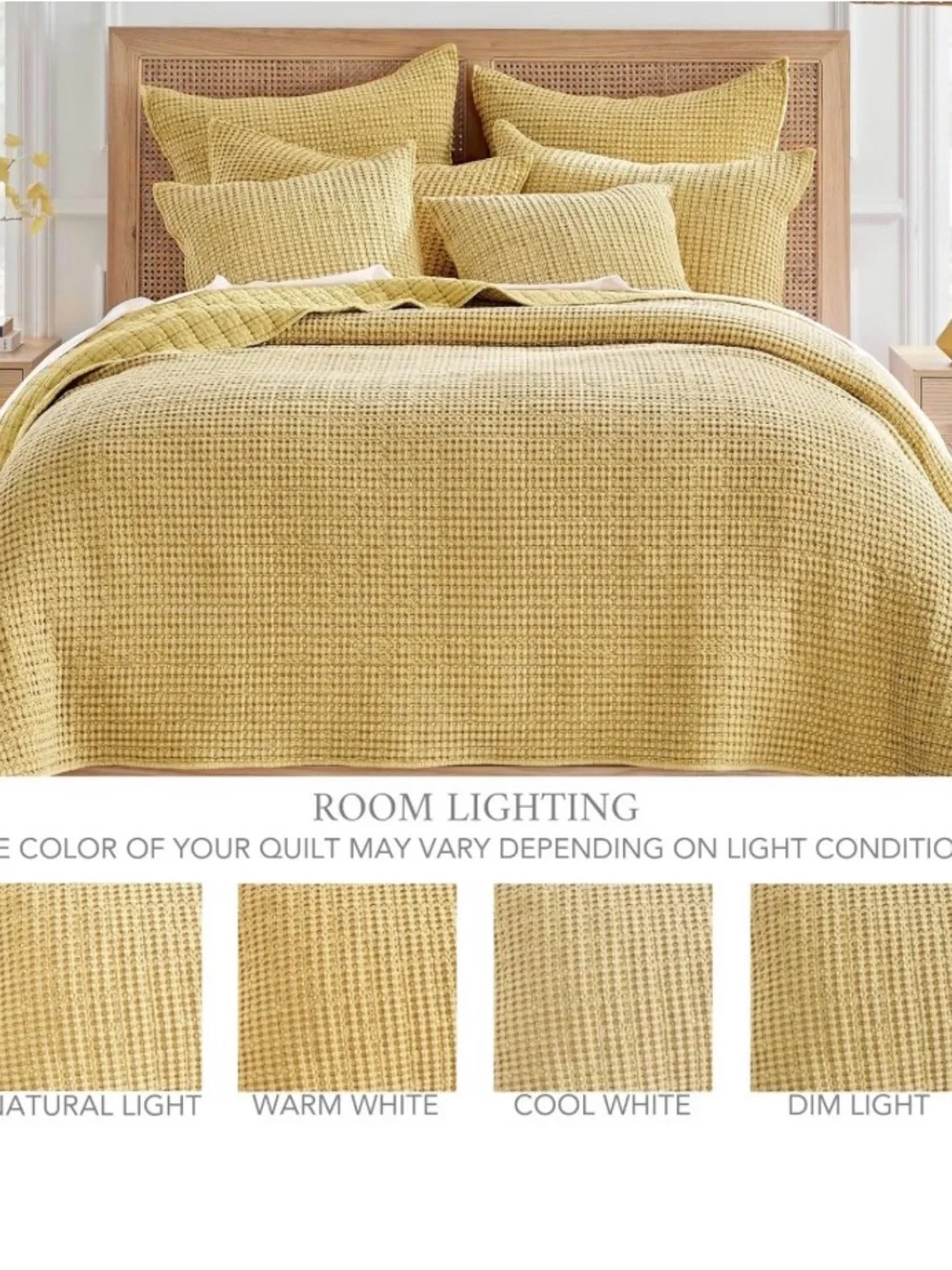Levtex Home - Colección Mills Waffle Quilt Set 3 Piece KING 106x92 inches